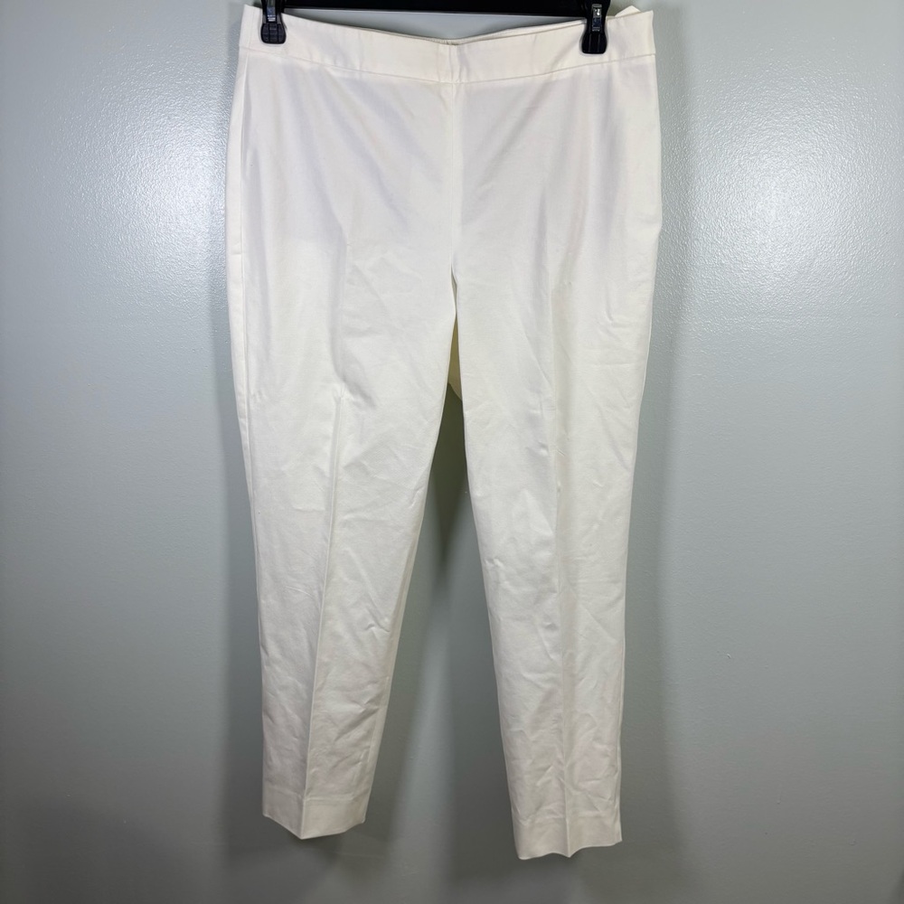 Talbots Cream‎ Curvy Chatham Ankle Pants Sz 12P